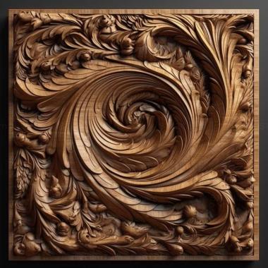 Patterns and decorations stl edge 1 3d model